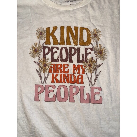 Maurice’s Graphic T, White With Orange Graphic Size Large RN51783 - Picture 2 of 6